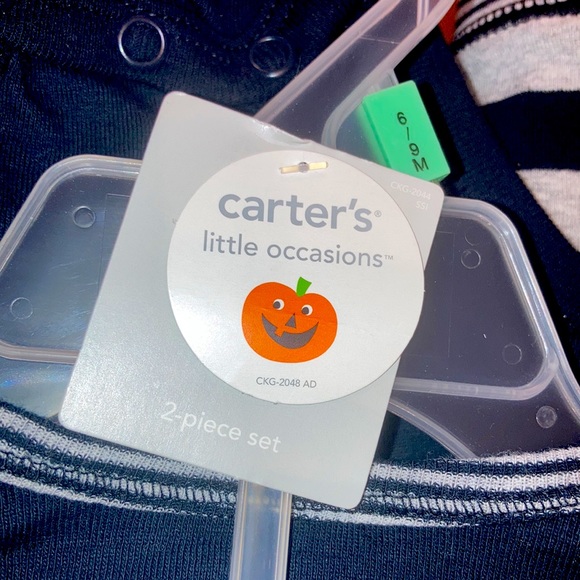🎃 Carter’s 2-piece Set Mommy’s Little Pumpkin ~ 9 months ~ NWT - Picture 5 of 5
